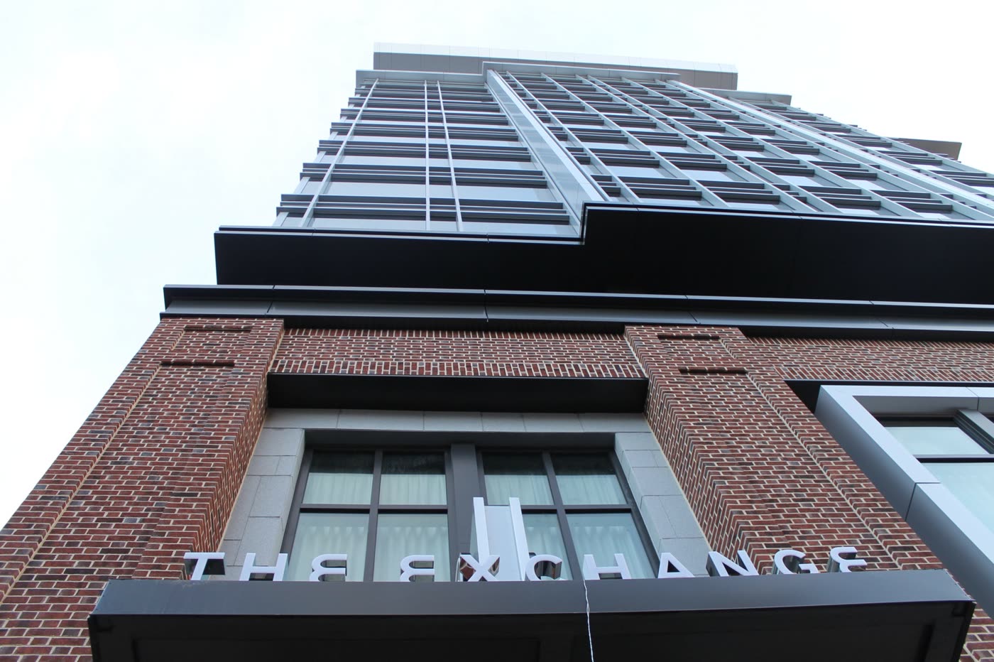 The 13-story cast-in-place concrete addition to the Lancaster Marriott on Penn Square.